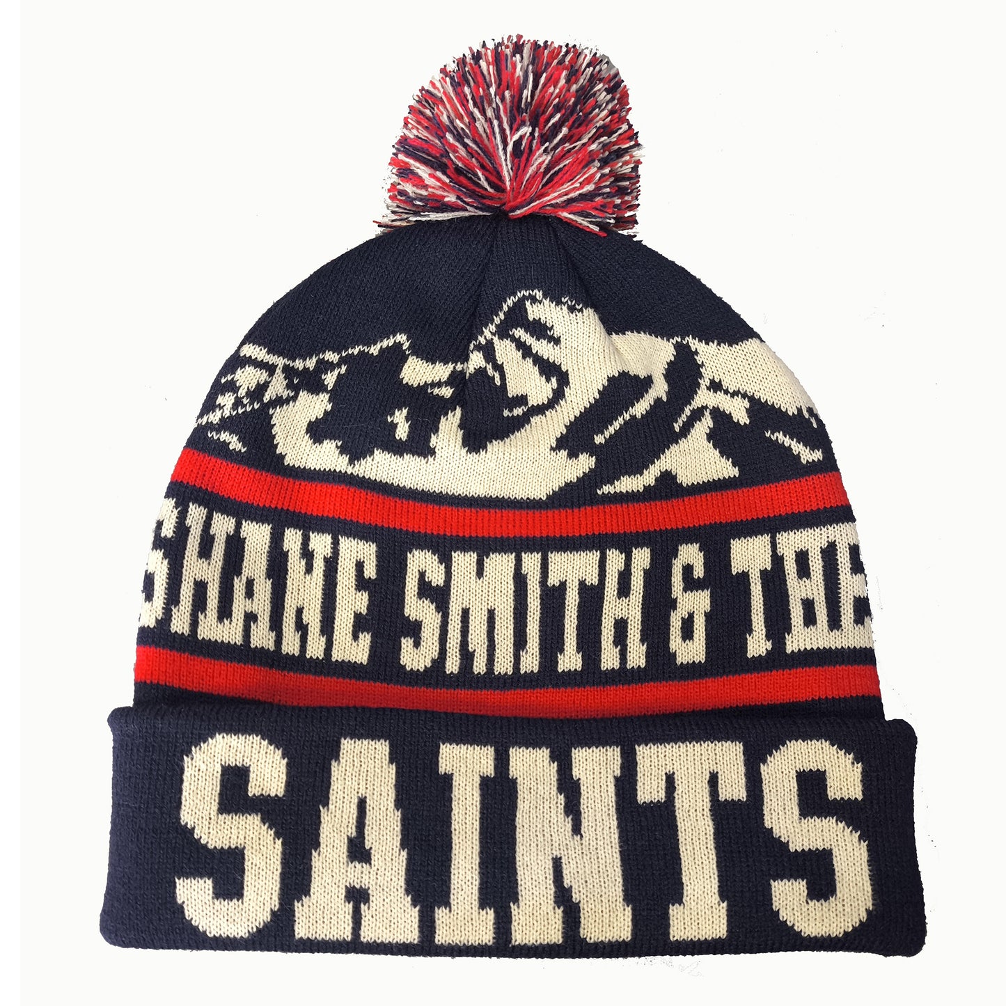 New! Saints Mt Beanie w/ Pom