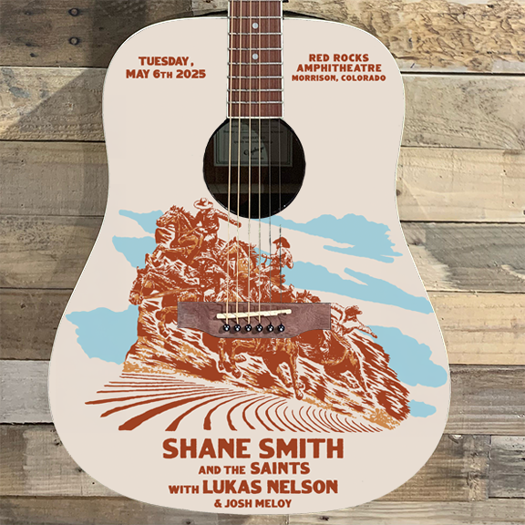 New! Autographed Red Rocks 2025 Guitar