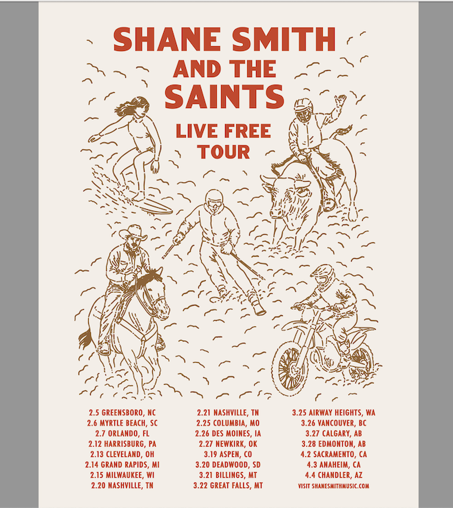 2026 Live Free Tour Silkscreen Poster