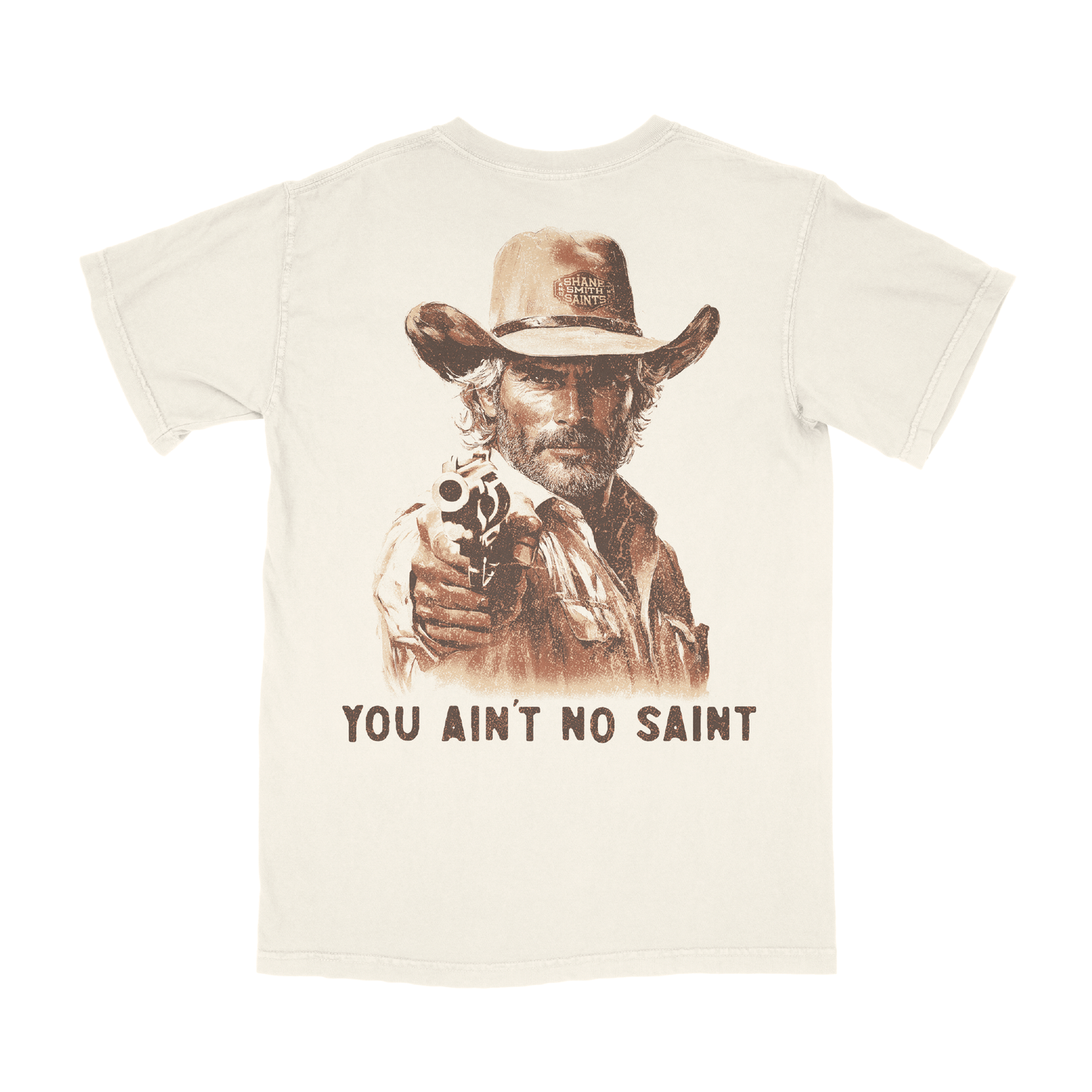 Ain't No Saint Tee (Male Cowboy)