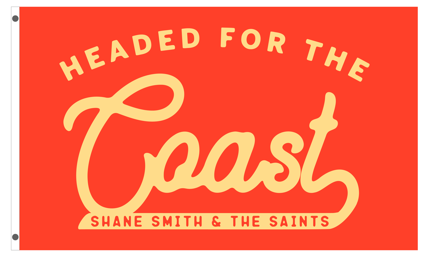 New! Headed for the Coast Flag