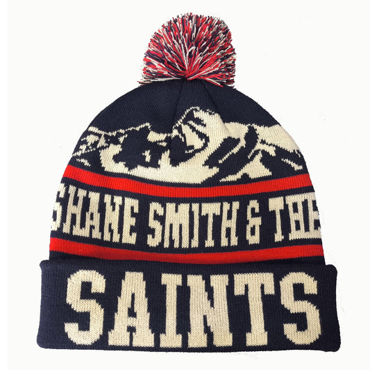 New! Saints Mt Beanie w/ Pom