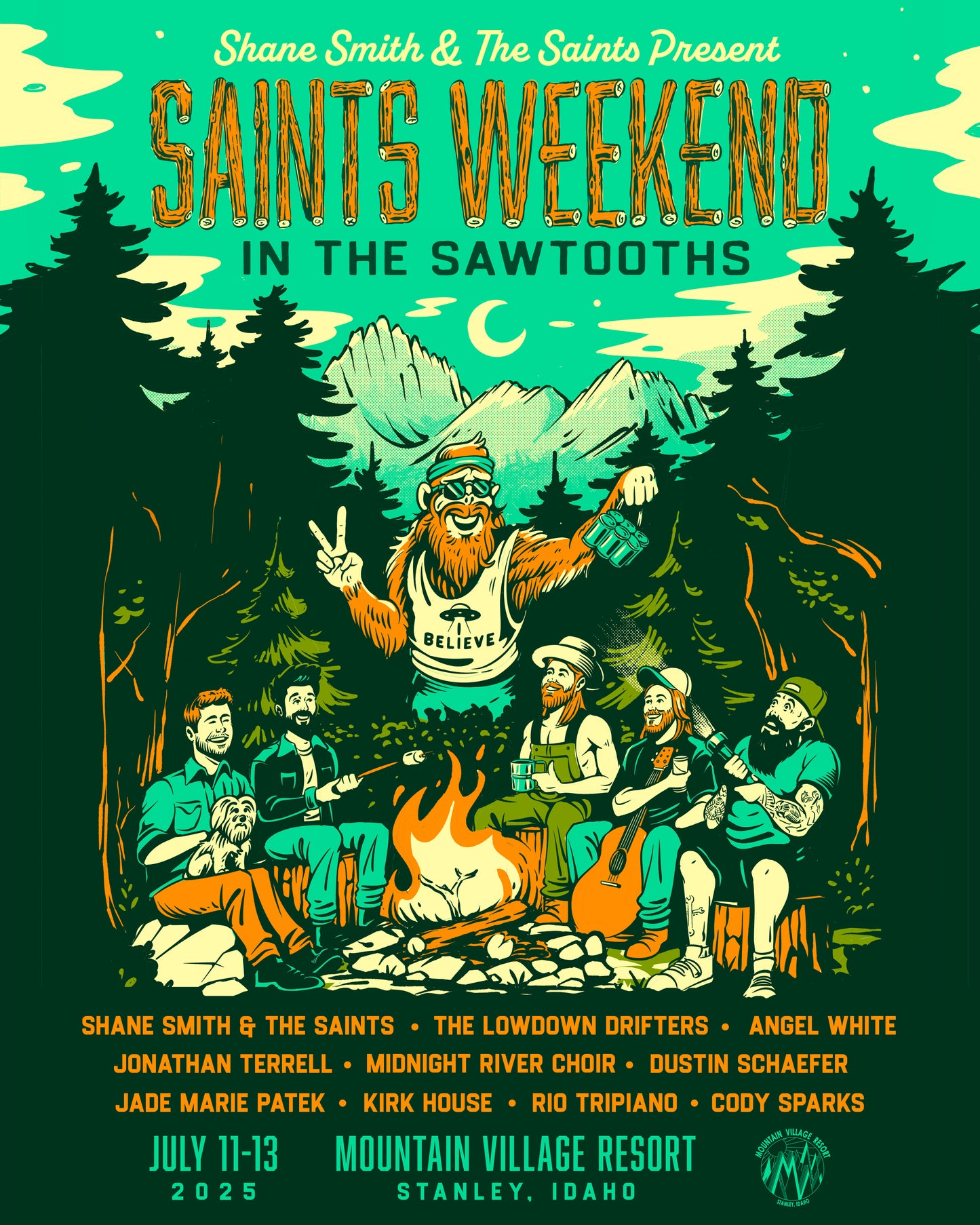 Saints Weekend in Stanley 2025 - Poster