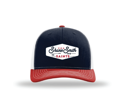 Tri-Color Script Logo Hat