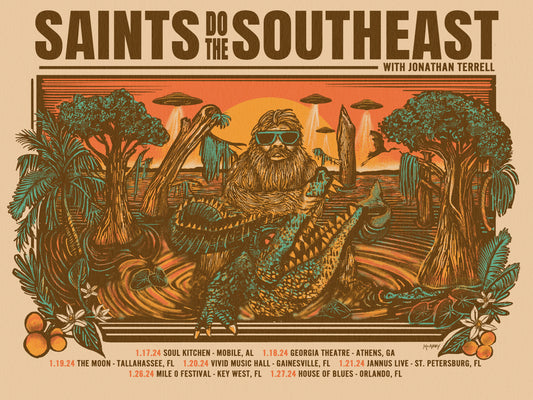 Autographed “Saints do the Southeast” 2024 Poster